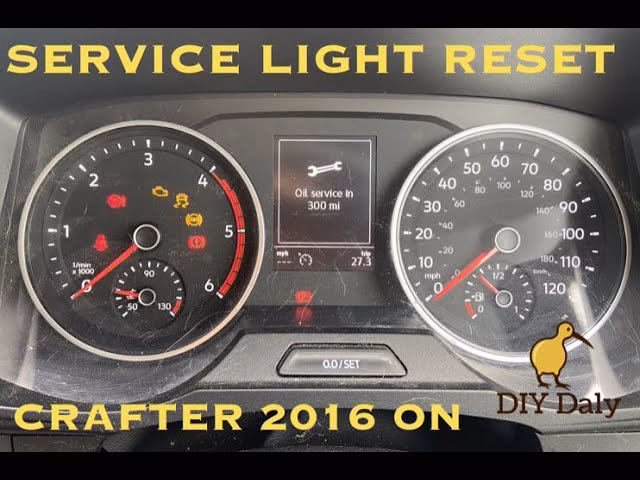 What is the service indicator light on a Volkswagen Crafter?