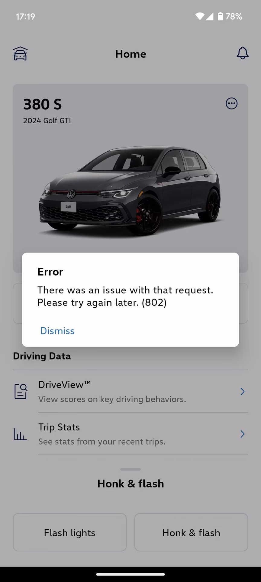 Why is my VW car-net menu not working?