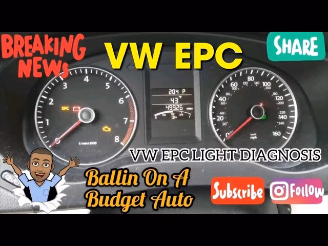 Why is my VW EPC light not working?