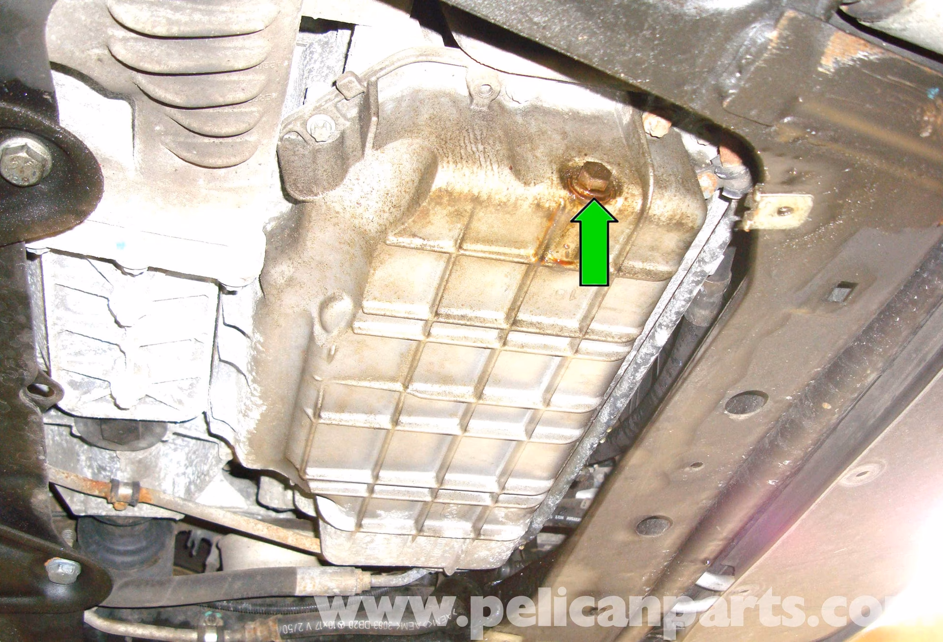 How to replace engine oil on Mercedes W211?