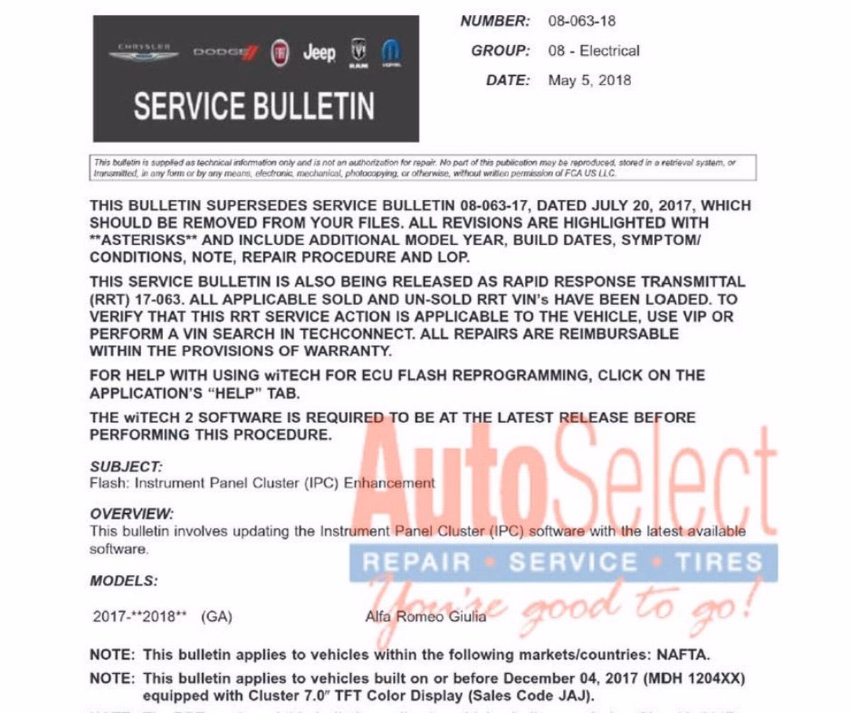 Are DOT & NHTSA releasing Vehicle Technical Service Bulletins?
