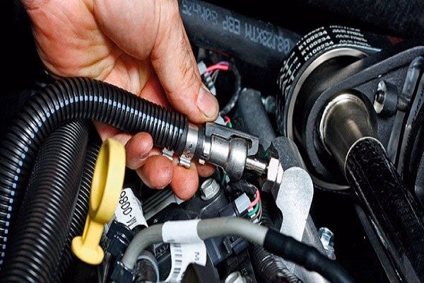 What happens during a fuel system service?