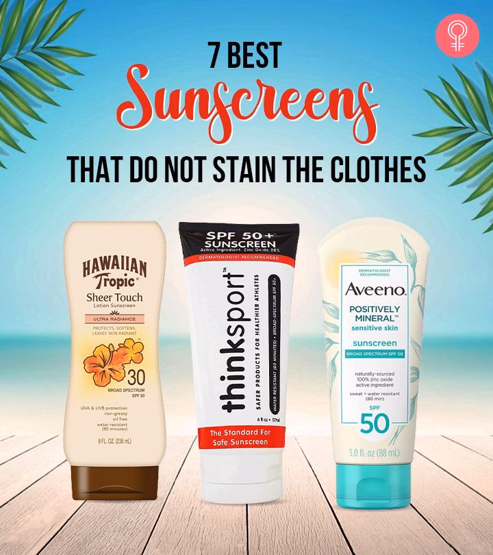 Do sunscreens stain clothes?