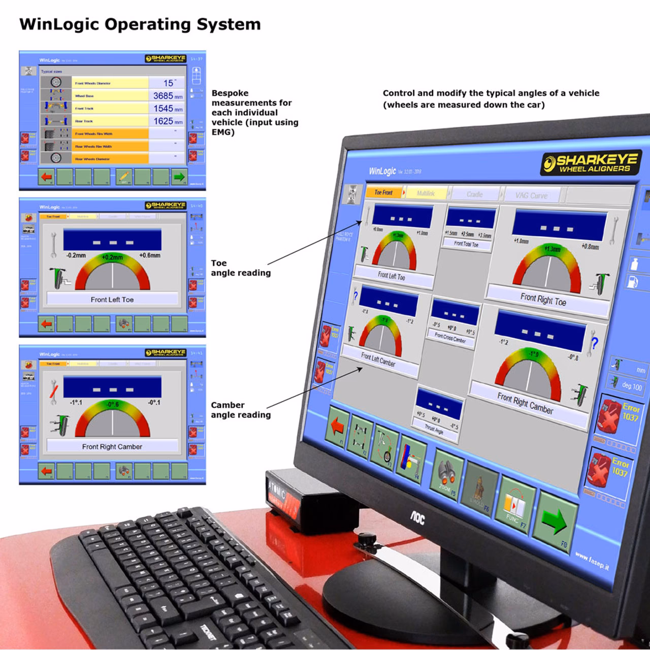 What is a web-based 3D wheel aligner?