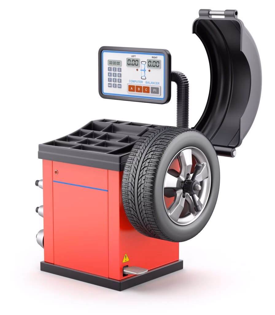 What is a wheel balancing machine?