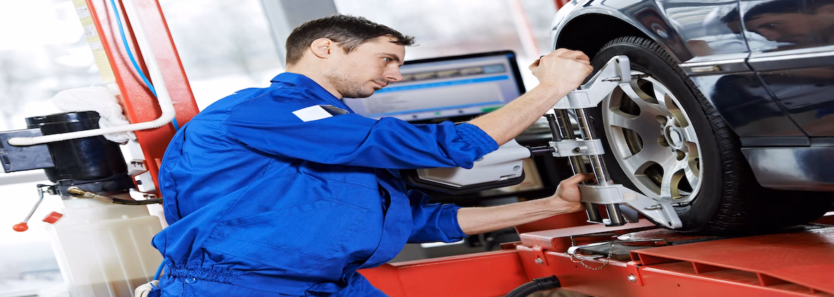 What is a wheel alignment service?