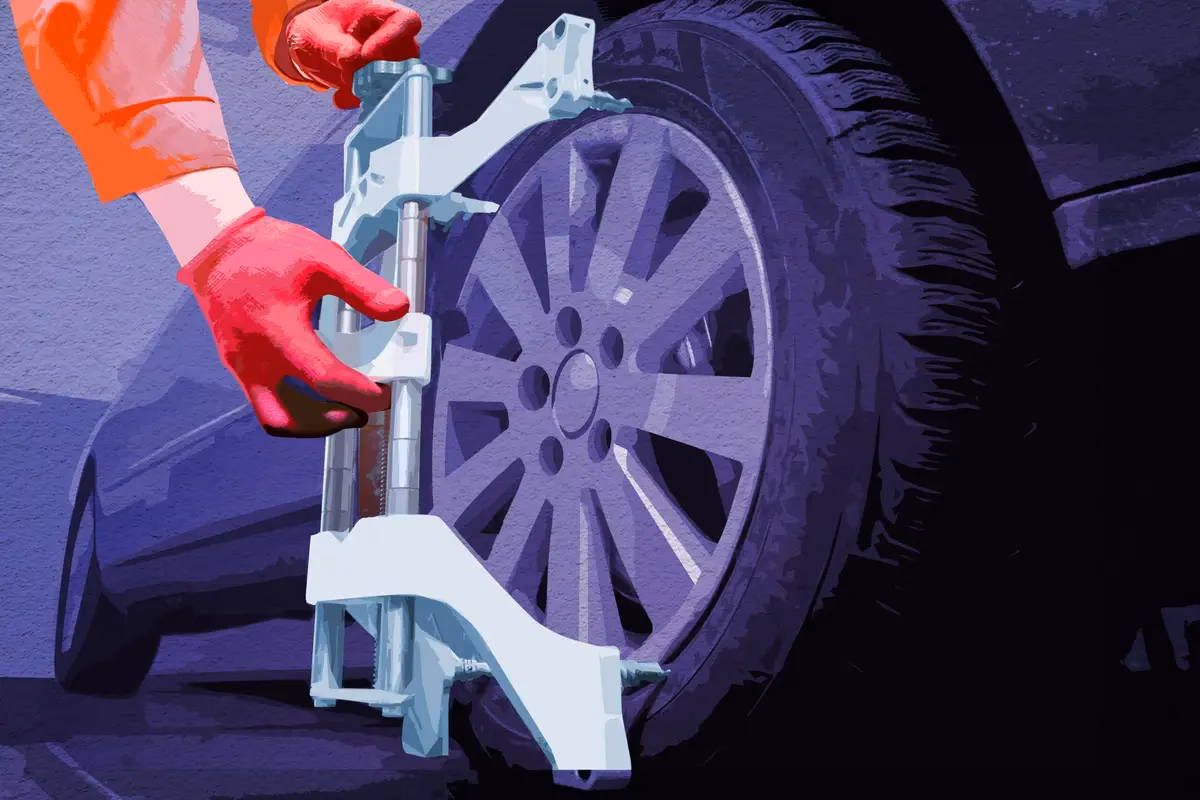 How to install the wheel and check alignment?