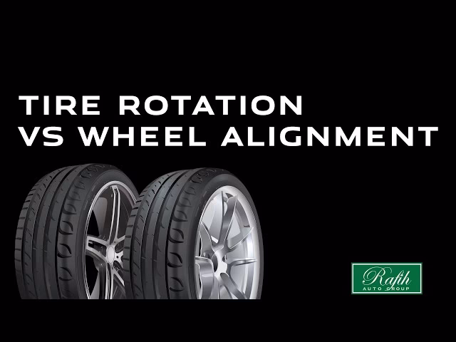 What is the difference between wheel alignment and tire rotation?