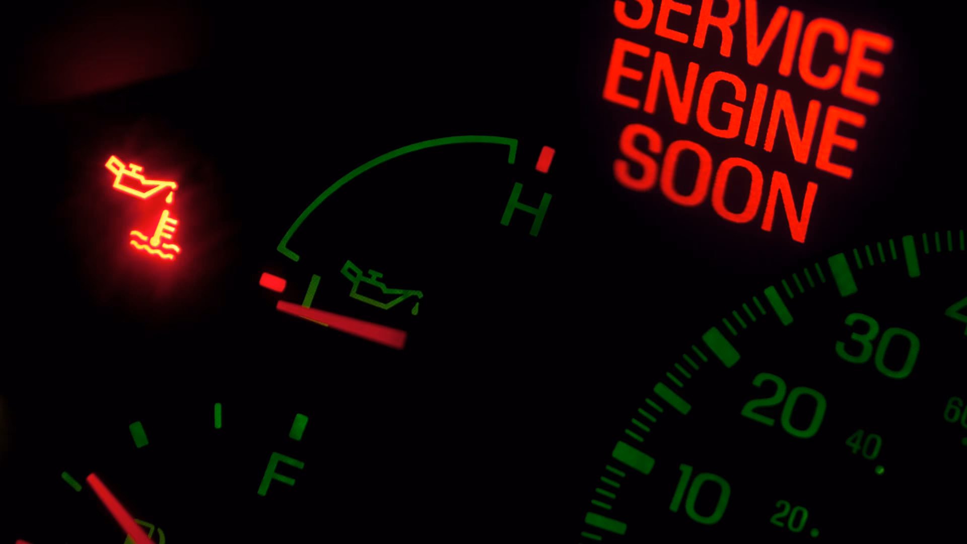 How do I know if my car has a service engine soon?