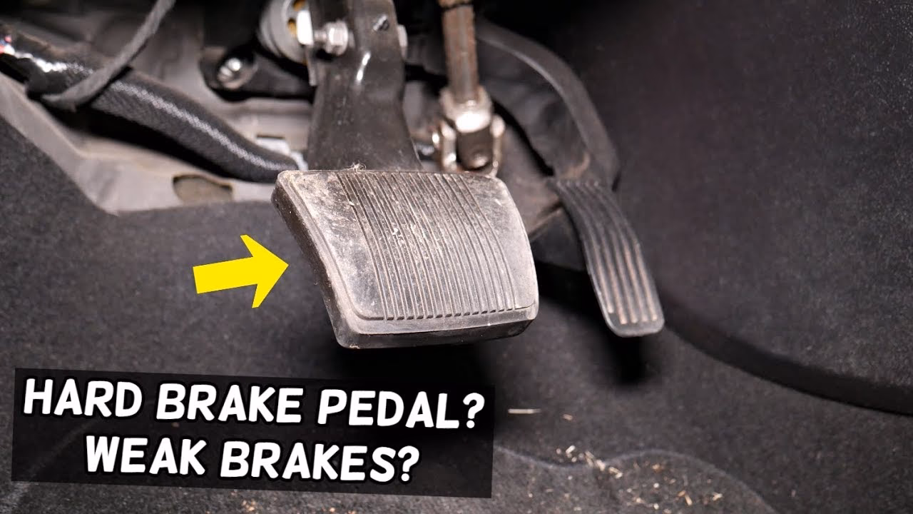 What happens if you step on the brake pedal too hard?