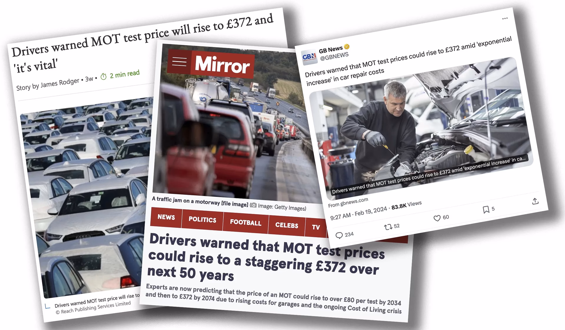 Is the MOT test price going up for the first time?