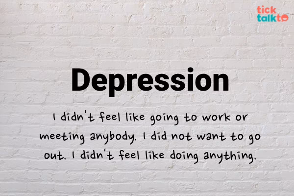 How does depression affect a person?