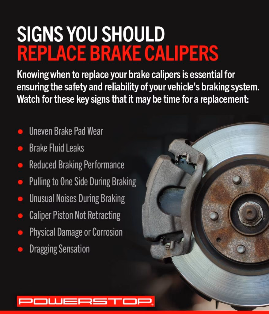 What happens if brake calipers are not replaced in pairs?