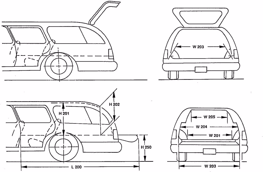 How many car measurements are there?