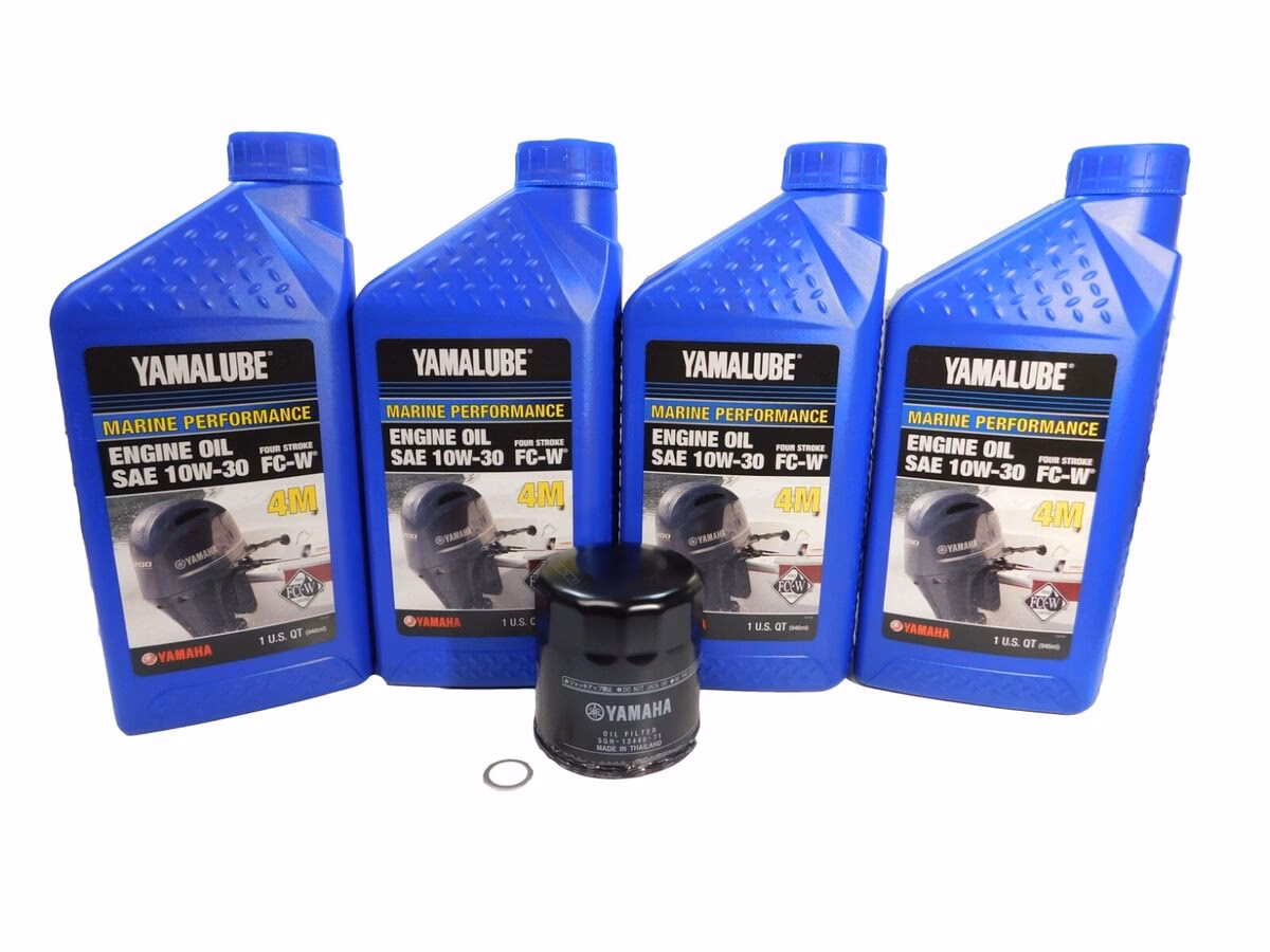 What's in a Yamaha 115 oil change kit?