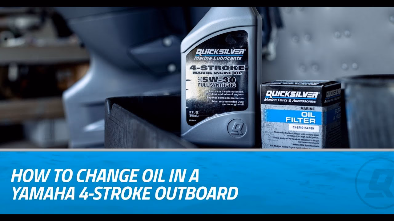 How do you check engine oil on a Yamaha 4 stroke?