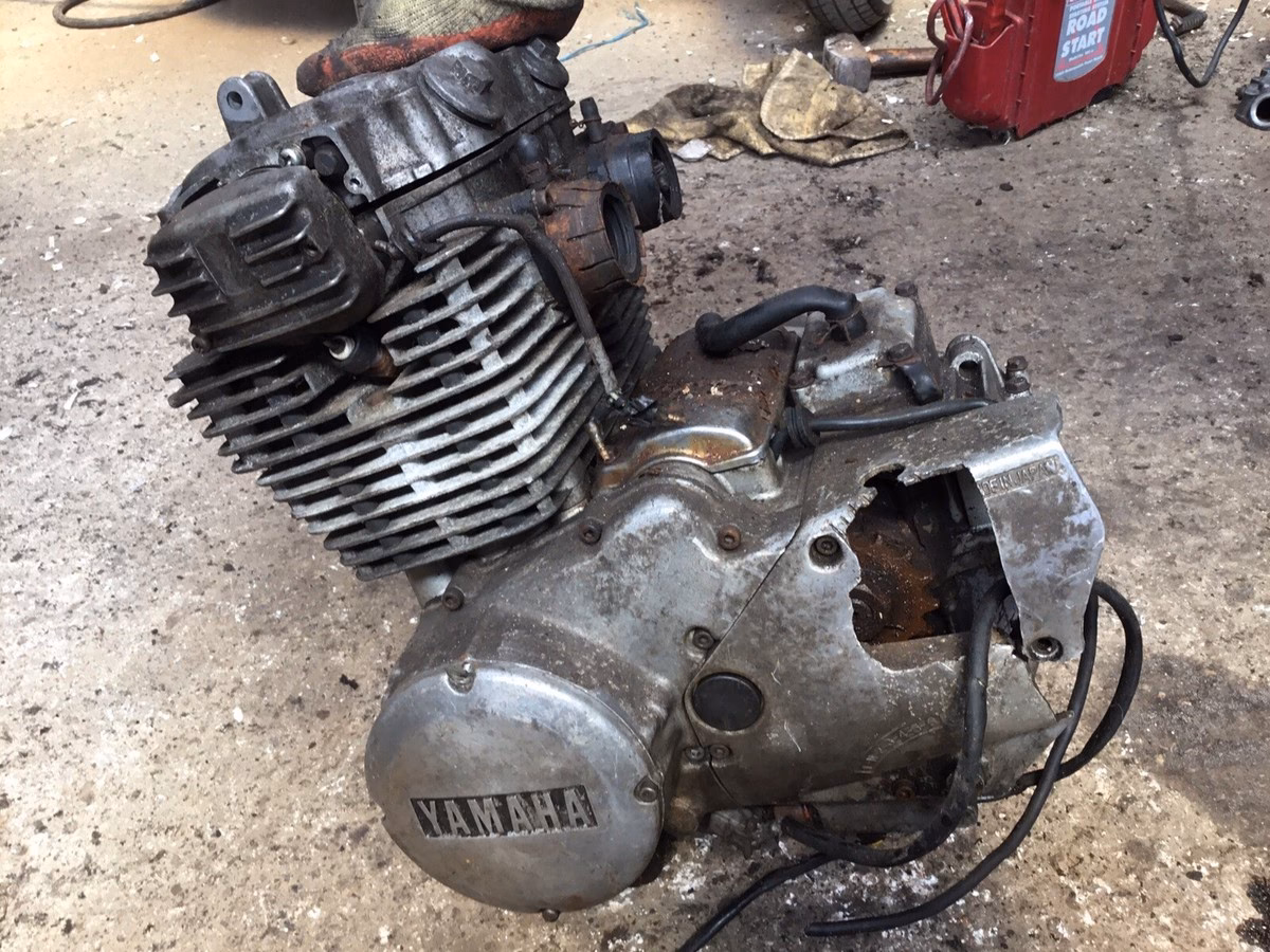 How many miles does a Yamaha XS250 have?