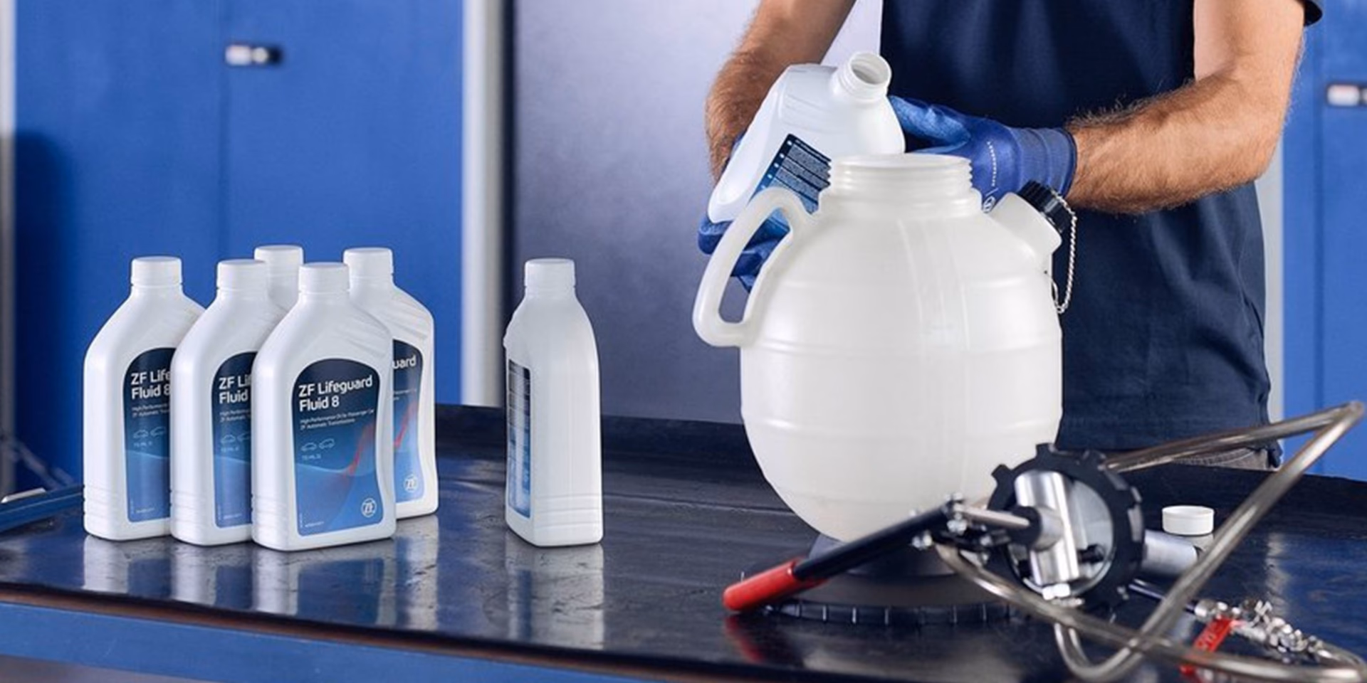 What kind of oil does a ZF transmission use?