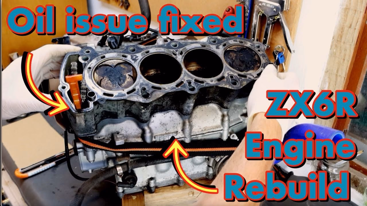 What year Kawasaki Ninja ZX6R engine engine running?